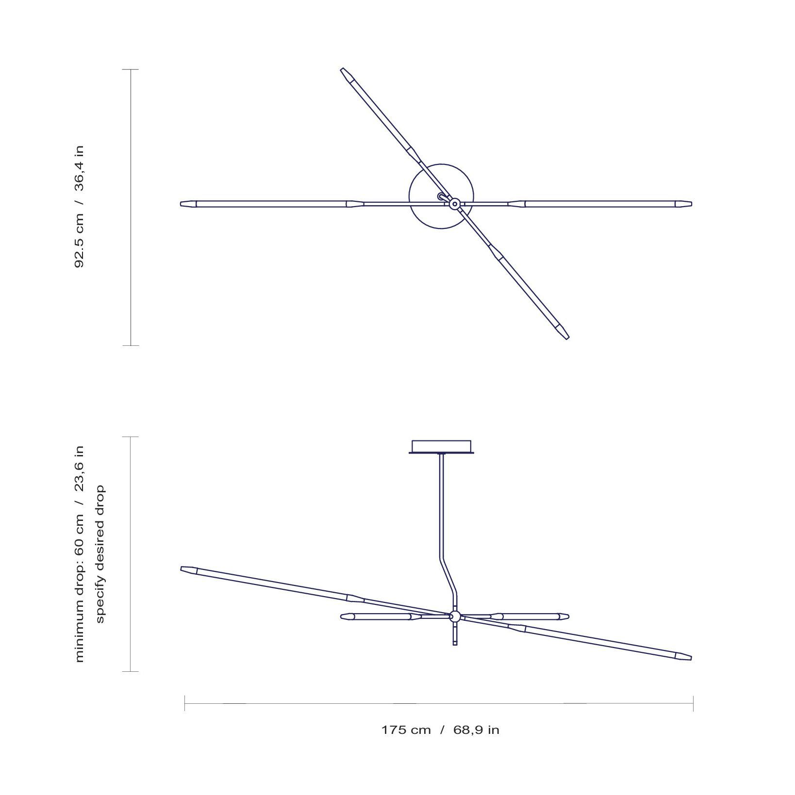 Стальной светодиодный подвесной светильник Intueri Light Javelin ARCH-00074116 - Вид №8