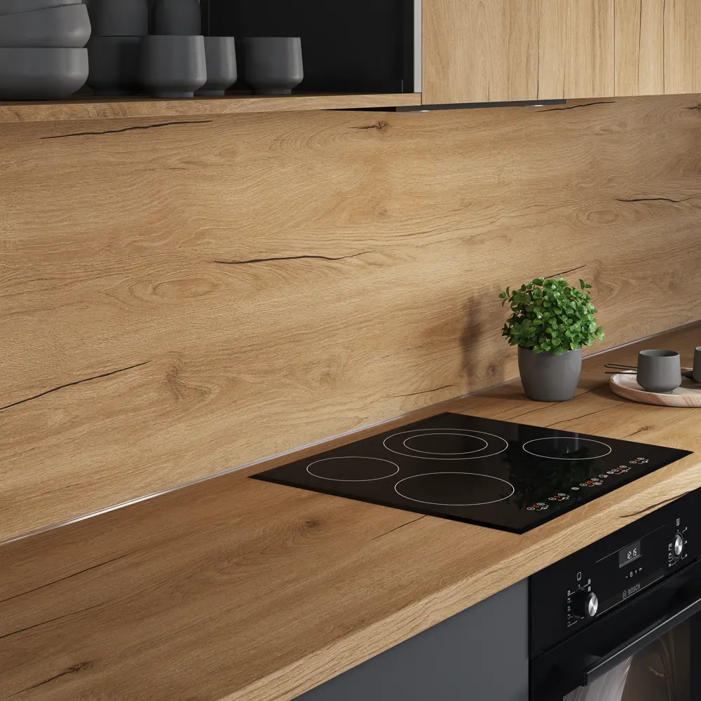 Стеновая панель Верея Delinia 240x0.6x60 см МДФ цвет золотистое дерево STLM-2103666 - Вид №3