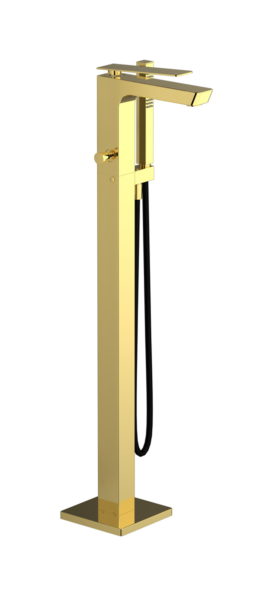 Напольный смесиель для ванны с встроенным душем. WE ARE IB k3399oo Gold K3