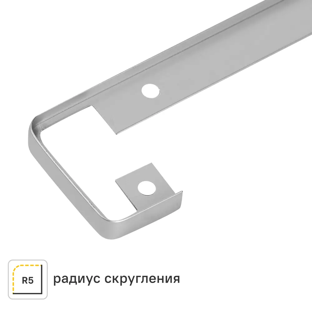 Планка соединительная Т-образная R5 60x3.8 см для столешницы 3.8 см цвет алюминий Santreyd STLM-2182387