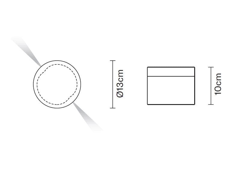 Стеклянный потолочный светильник Fabbian Джаз ARCH-00008590 - Вид №3