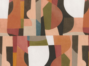 Моющаяся бархатная ткань с графическим рисунком