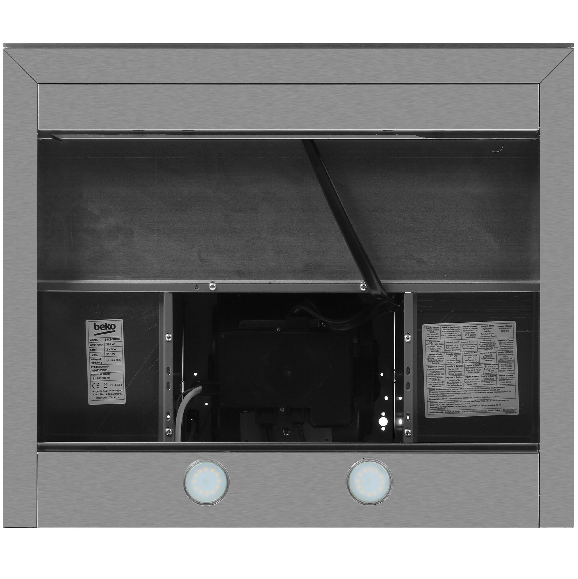 5323314 Вытяжка каминная Beko BHCB63640BH черный/черный STDN-0140713 - Вид №6