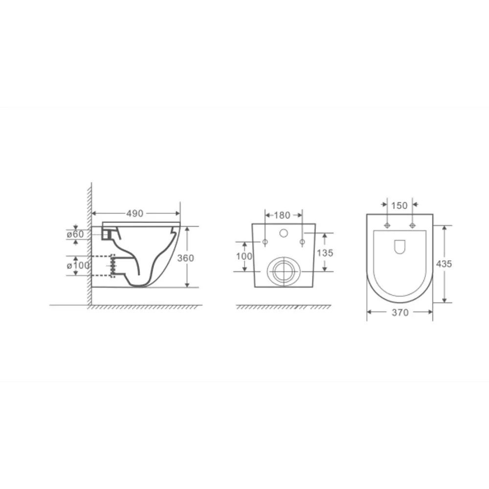 Alcora Encanto — подвесной унитаз с микролифтом и безободковой системой 89373664 STLM-0978273 - Вид №11