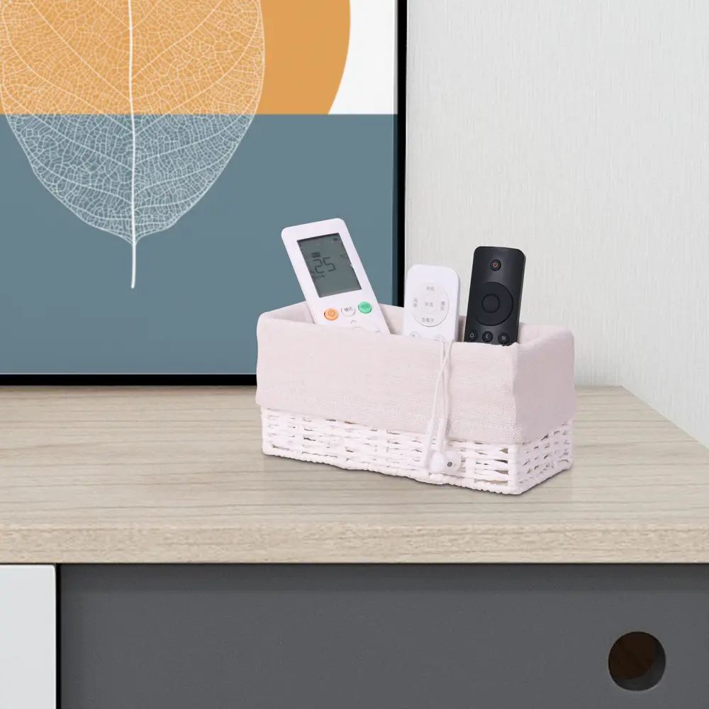 Корзина Konsensa 10x10x20 см бумага цвет белый STLM-2057797 - Вид №4