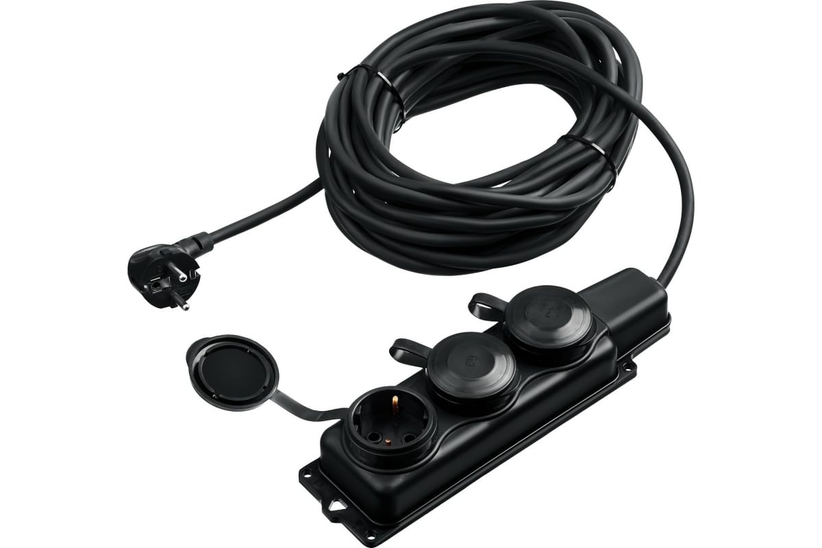 Удлинитель силовой Зубр 55024-05 черный 9110616 STDN-0042855