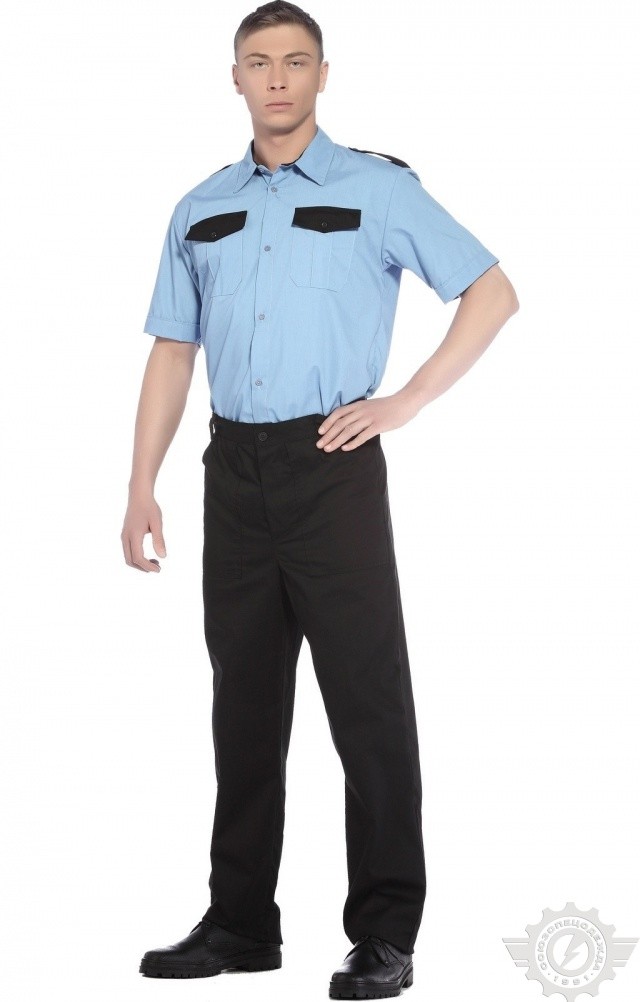 65915 Сорочка "Страйк" короткий рукав  Одежда для охранных структур  размер 60-62/182-188 Спецодежда  - Вид №3