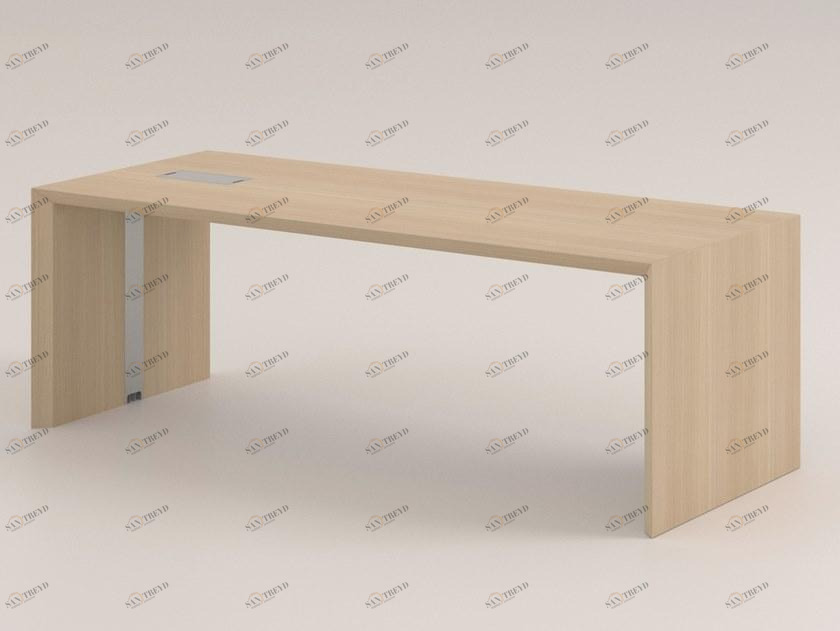 FANTONI Прямоугольный рабочий стол с системой управления кабелями Multipliceo F63dk101