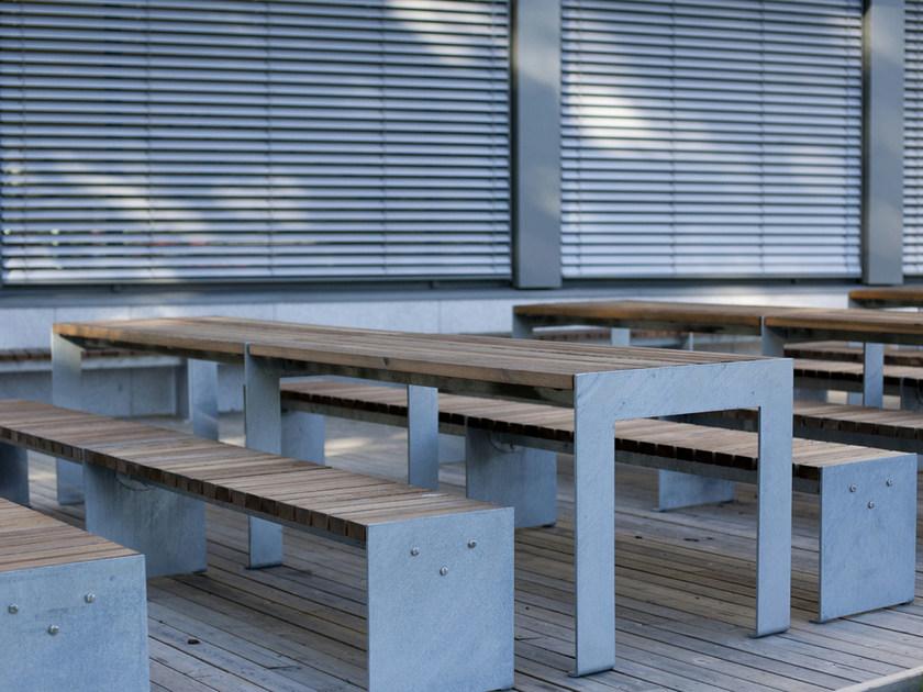 VESTRE Стол для общественных мест из стали и дерева Vroom sun-id-1415752 - Вид №8