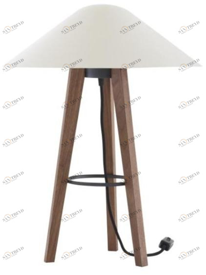 Ligne Roset Настольная светодиодная лампа из стали и дерева Melusine 10073060-10073070