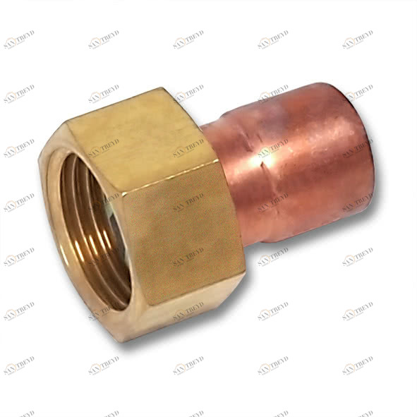 153592234 SANHA 5359G переход ВП-ВР, с накид- ной гайкой, медь 22x3/4 мм 