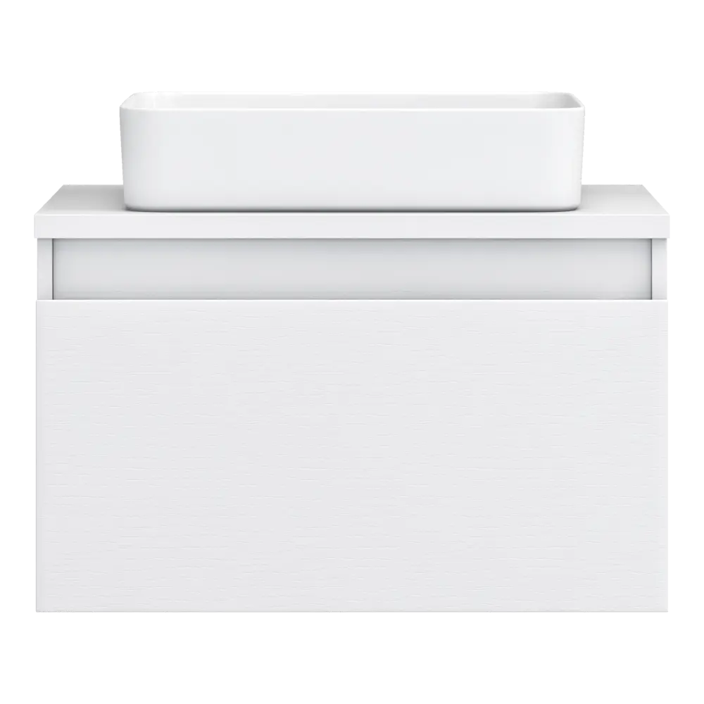 Тумба под раковину подвесная Vigo Matteo 70 см цвет белый STLM-2093392