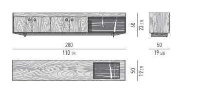 Мебель из дерева и мрамора Sahara Noir Minotti Boteco ARCH-00004756 - Вид №5