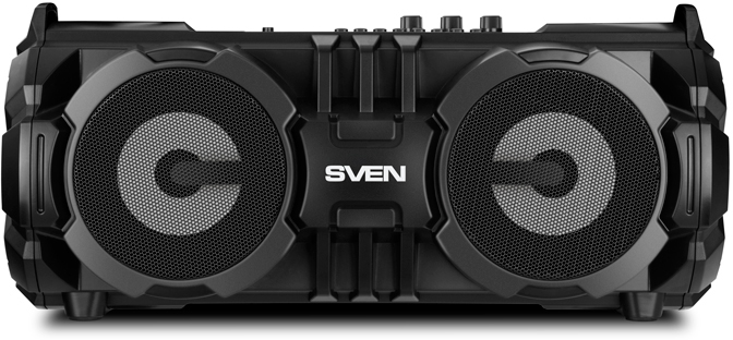 SV-017408 ps-485, черный (28 вт, bluetooth, fm, usb, microsd, led-дисплей, 2х2000ма*ч) Sven Santreyd 