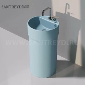 505042ACOLC5014 Напольная раковина стоящая круглая Ceramica Flaminia Twin