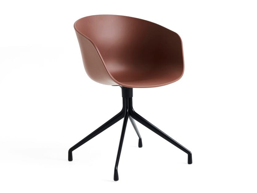 Рециркулированный Пластиковый поворотный стул с подлокотниками Hay About a Chair ARCH-00070706