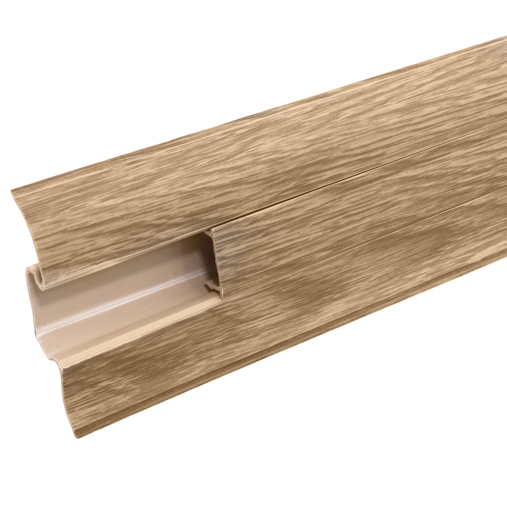 18220976 Плинтус напольный «Дуб Древний» ПВХ 55 мм 2.5 м цвет Santreyd 