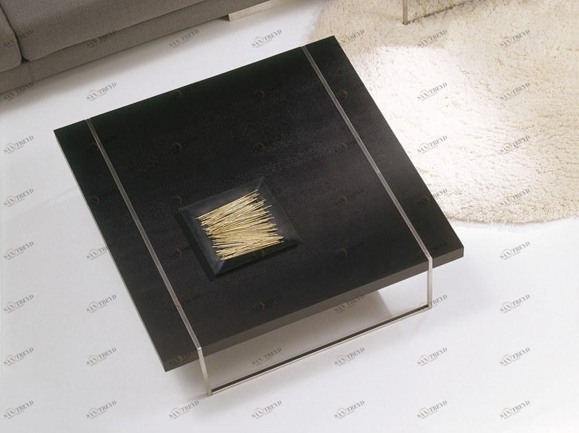 Kendo Mobiliario Лакированный квадратный журнальный столик из мдф со встроенным ящиком Mix sun-id-1381231
