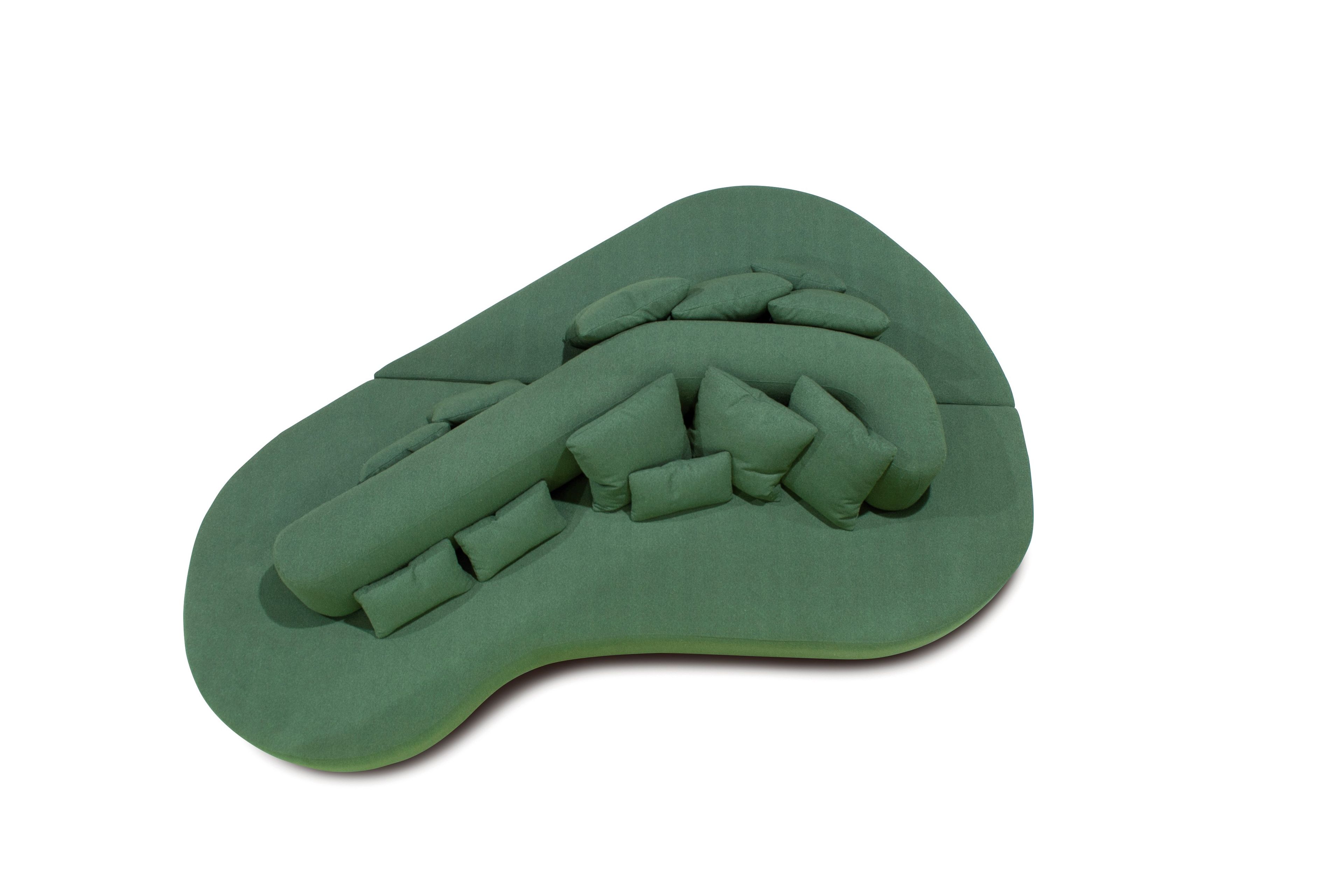 Двусторонняя изогнутая ткань диван CREARTE COLLECTIONS Lab Organic ARCH-00112827 - Вид №26