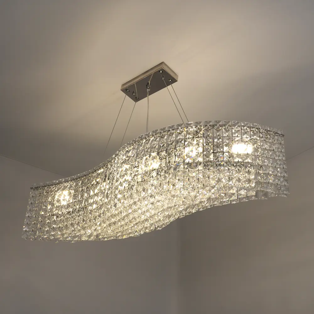 Люстра подвесная Diona 8 ламп 18 м² цвет хром/прозрачный ESTARES STLM-2189981