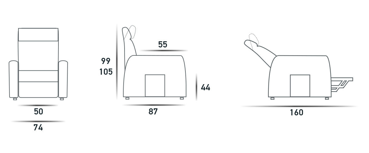 Кресло-Подъемник Lift-Relax 1 Motore  Spaziorelaxitalia  Siena Siena Lift-Relax 1 Motore  - Вид №4