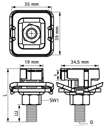 652785810 BIS RapidStrut® Болты быстрого монтажа G2 (BUP1000) монтаж в профиле Strut walraven  - Вид №1