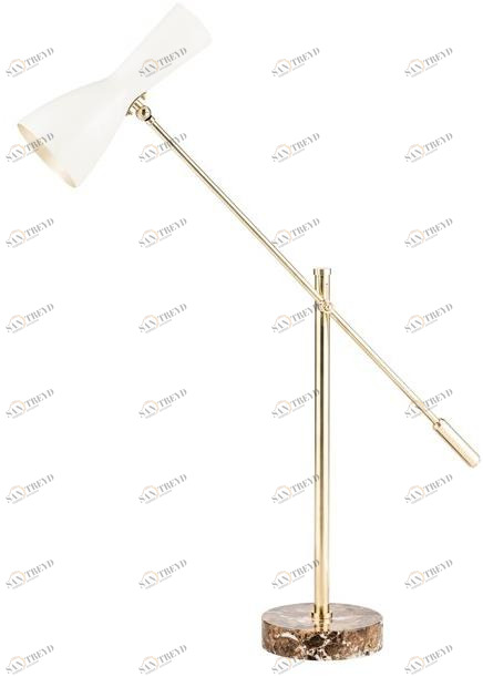 Il Bronzetto Настольная лампа из латуни с гибким кронштейном Wormhole Wor04j