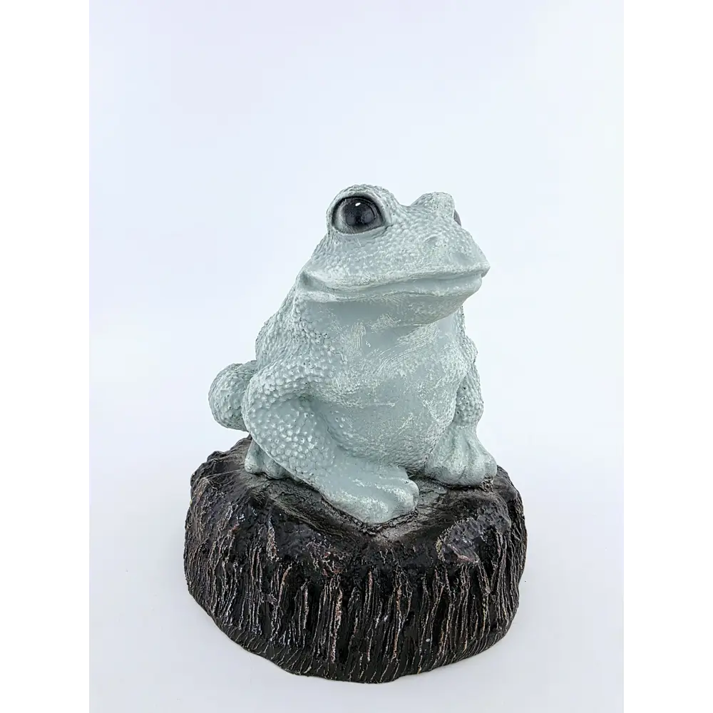 Садовая фигура Жаба на камне полистоун 23x21 см Santreyd STLM-2026325 - Вид №1