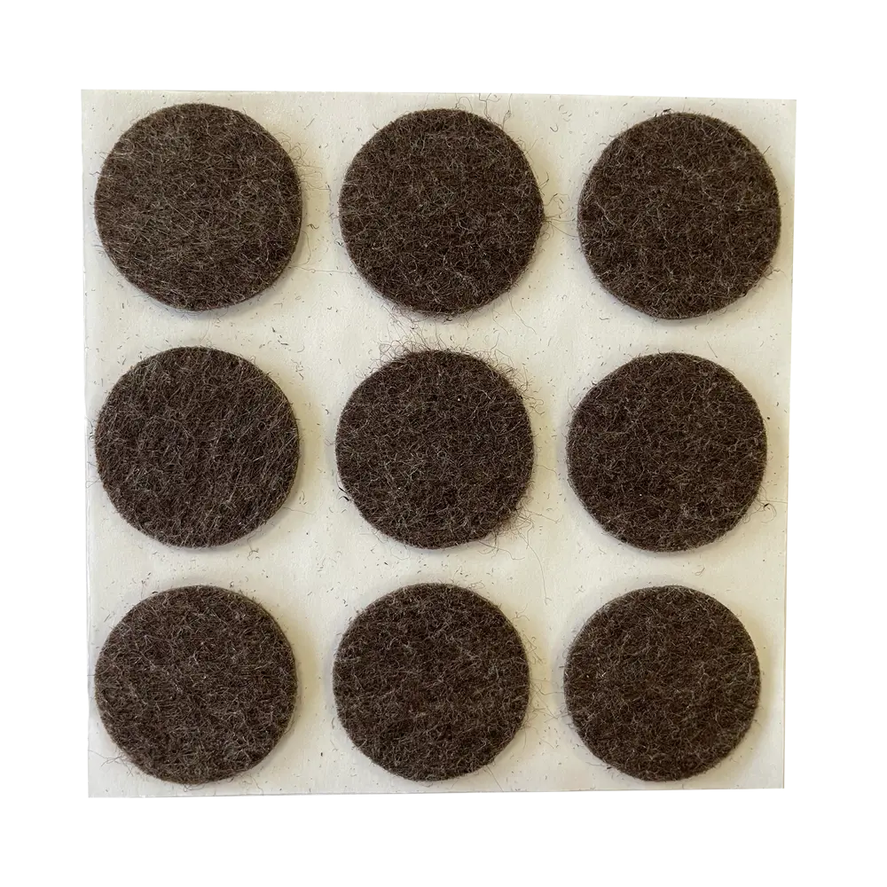Протекторы для мебели Grace 28 мм, круглые, фетр, цвет коричневый Santreyd STLM-2189322