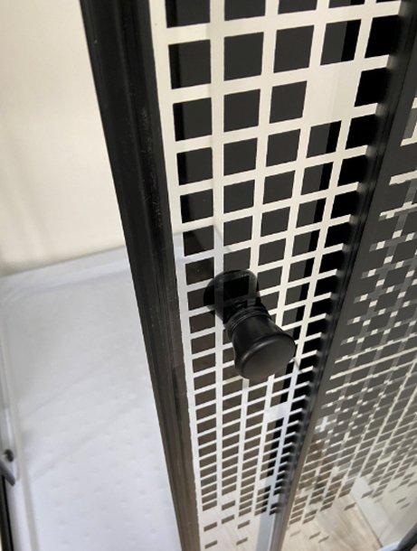 Душ. уголок NG- 012-14Q BLACK(1200х800х1950) низкий поддон(13см) стекло МОЗАИКА, 2 места Niagara ECO 0121452QB - Вид №3