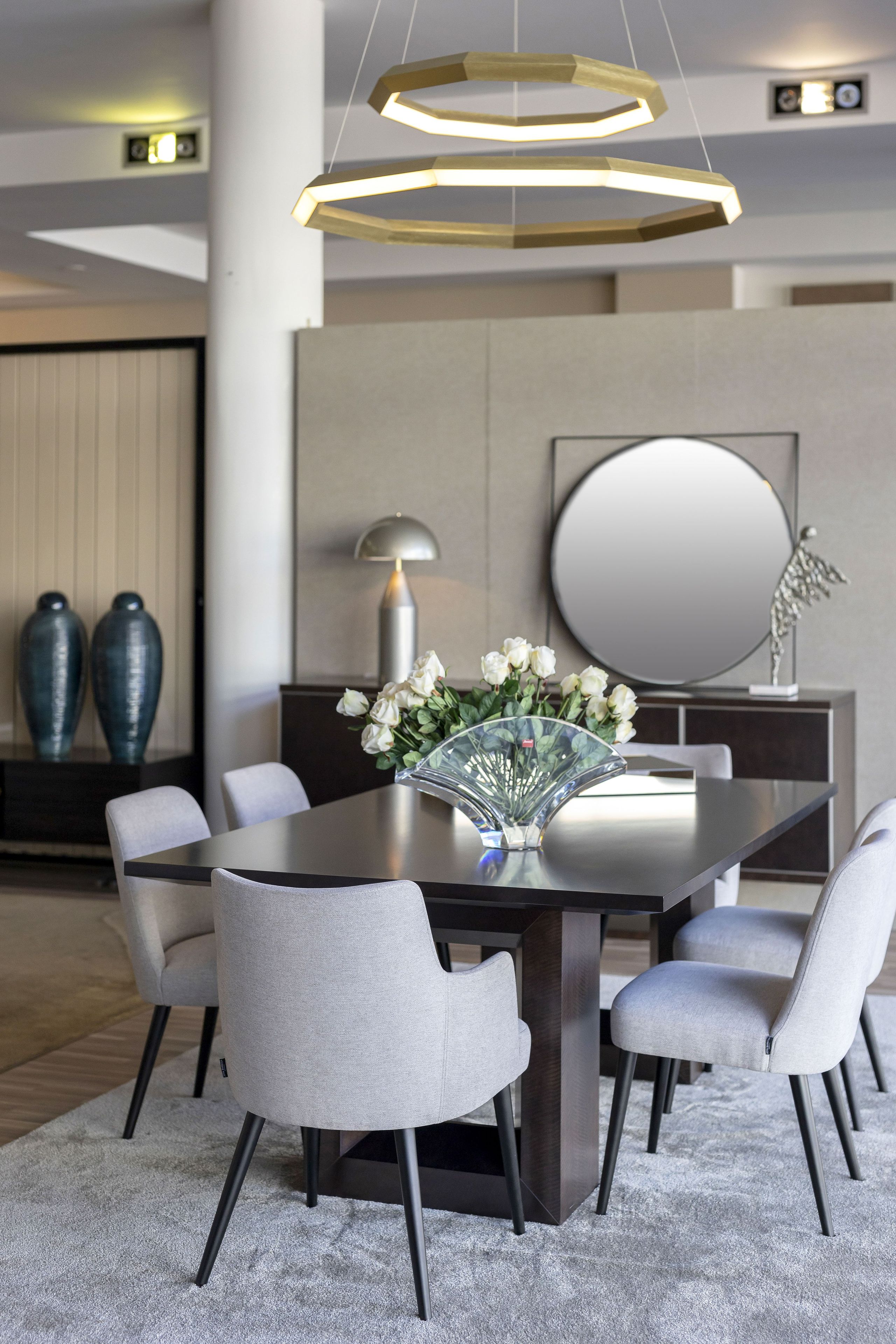 Прямоугольный обеденный стол из шпона Stylish Club ARCH-00082407 - Вид №11