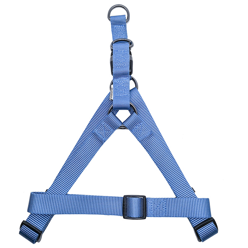 ПР0050104 Шлейка для собак 25мм (обхват 65-85см) голубая Great&Small 