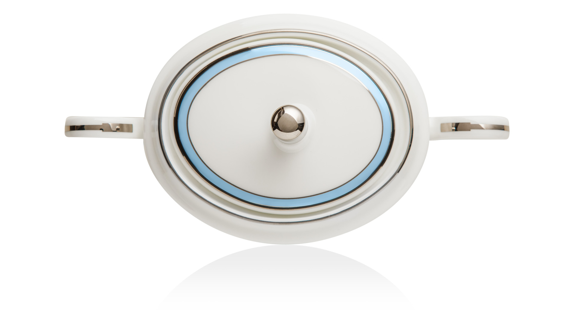 10646036 Noritake Сахарница Noritake "Богарт платиновый" 400мл Фарфор костяной  - Вид №2