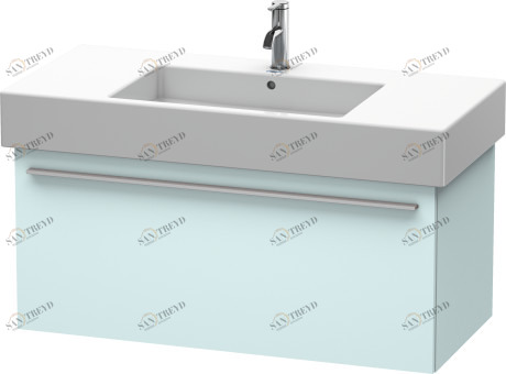 XL605300909 Тумбочка подвесная X-Large #XL6053 1000 x 468 мм Светло-голубой матовый декор Duravit