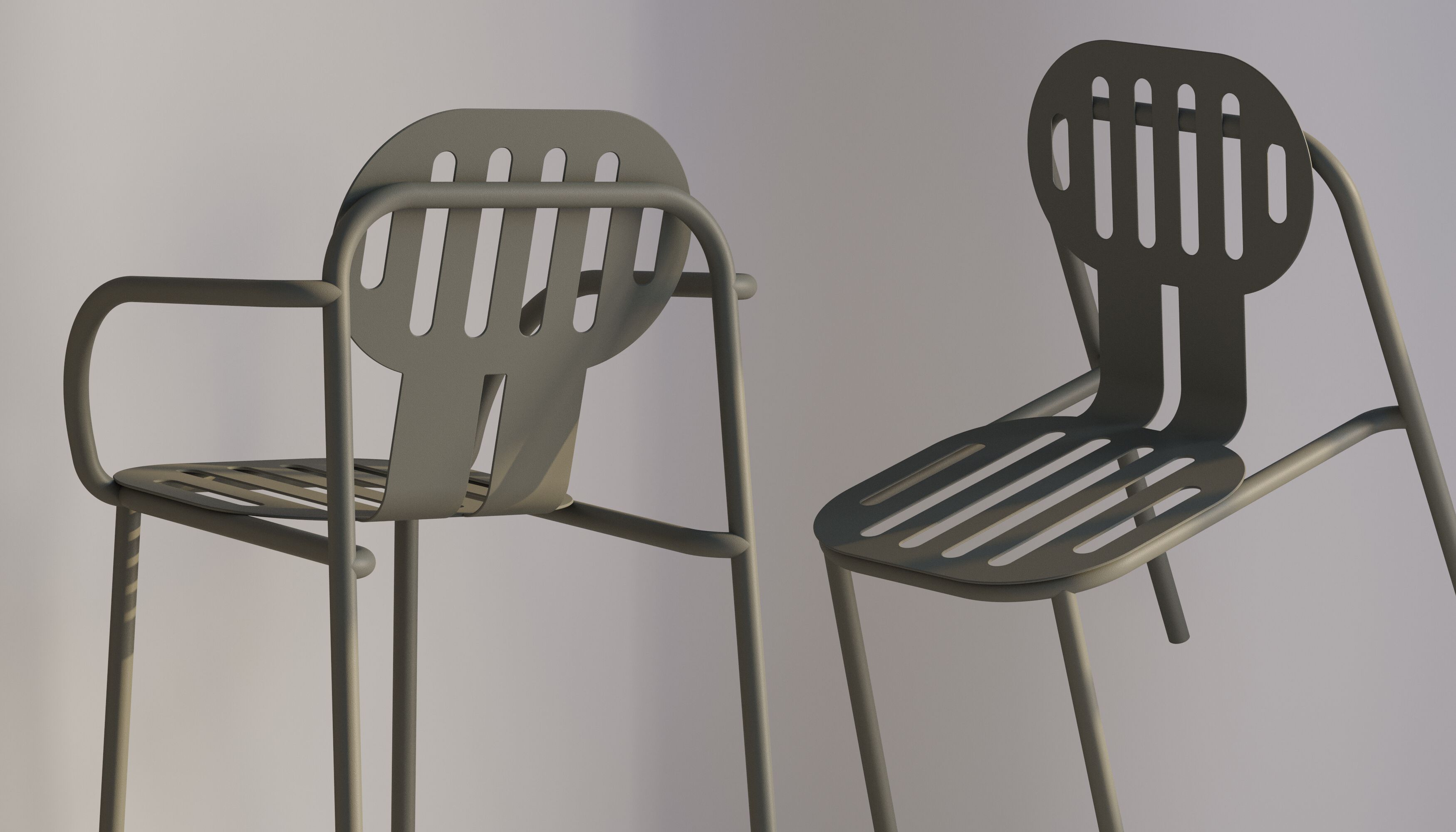 Алюминиевый штабелируемый садовый стул с порошковым покрытием Joyf пустыня ARCH-00080472 - Вид №2