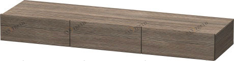 DS827205151 Полочка с ящиком DuraStyle #DS8272 1500 x 440 мм Сосна коричневая, декор Duravit