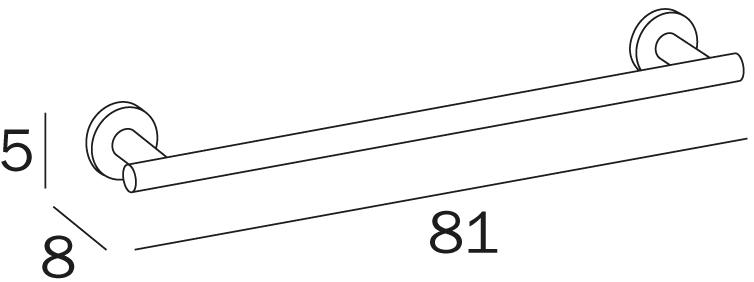INDA® Вешалка для полотенец Touch A4618 - a4618u - Вид №5