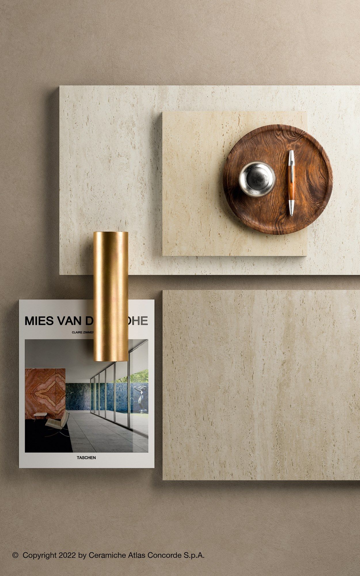 Напольная плитка из керамогранита с мраморным эффектом Atlas Concorde Marvel Travertine ARCH-00143855 - Вид №12