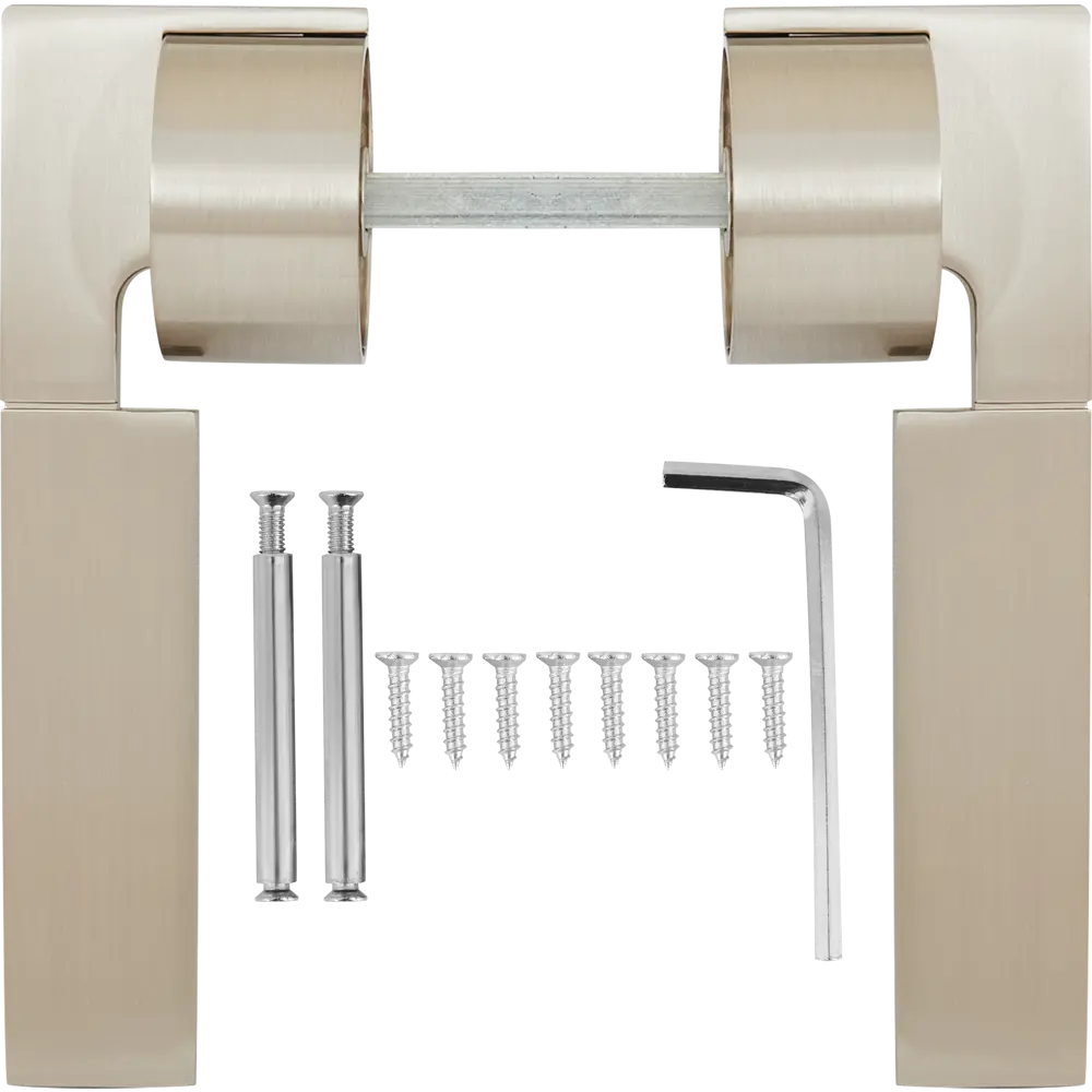 Дверные ручки 135 D, комплект, цвет никель Santreyd STLM-2058222 - Вид №1