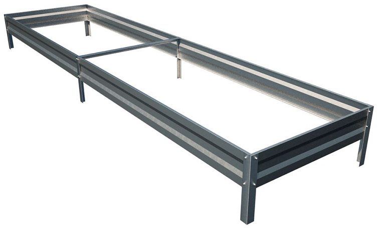 Грядка оцинкованная 1,0*3,0 м, высота 20 см ГеоПластБорд