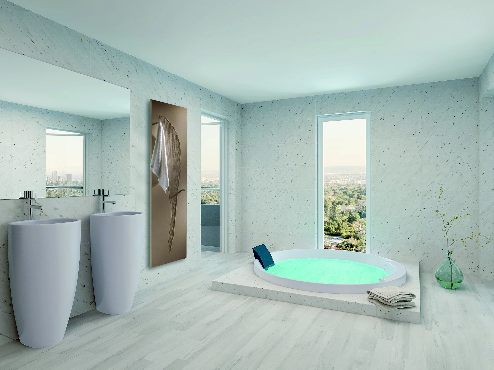 Электрический радиатор 80 x 127 cm Sculptural Bain Cinier  900 Вт sun-id-1218156 - Вид №1