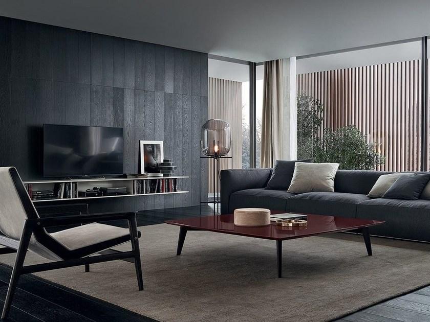 Poliform Модульная деревянная оборудованная стенка с тумбой под телевизор sun-id-1437437 - Вид №9