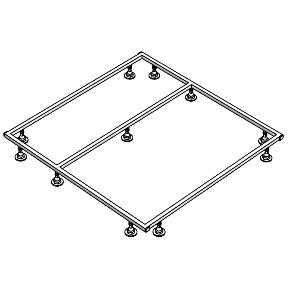 Каркас литого поддона Keram квадратный 90x90 см Santreyd STLM-2122268 - Вид №1