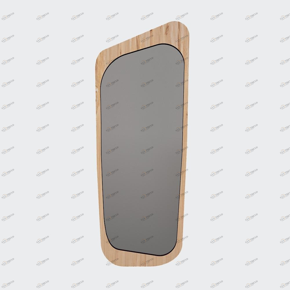 Зеркало настенное большое бордовое шпон Woodi WOODI ДИЗАЙНЕРСКИЕ 00-3966350 Бордовый 