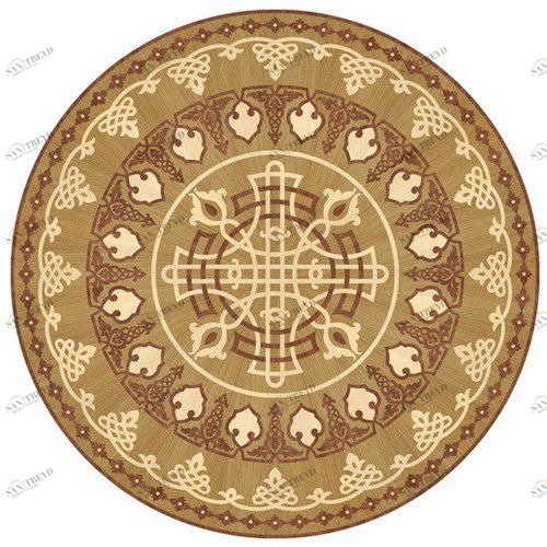 Художественный паркет Da Vinci Розетка 26-136 Дуб Селект (Гладкая) х1000диаметр мм 260090136