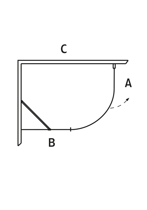 1450460 Igloo Pro J + Экран Настенный Фиксированный Прозрачное Стекло 80X70 Hafa  - Вид №2