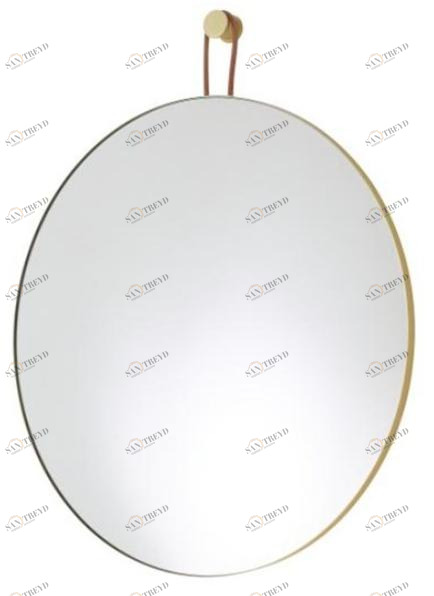 Ligne Roset Круглое зеркало из стали и стекла с настенной рамой  11250875 