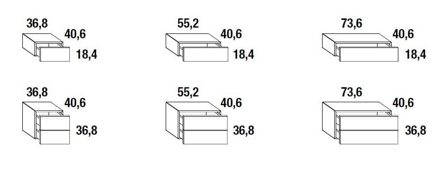 Подвесная тумбочка Lago 36e8 ARCH-00083108