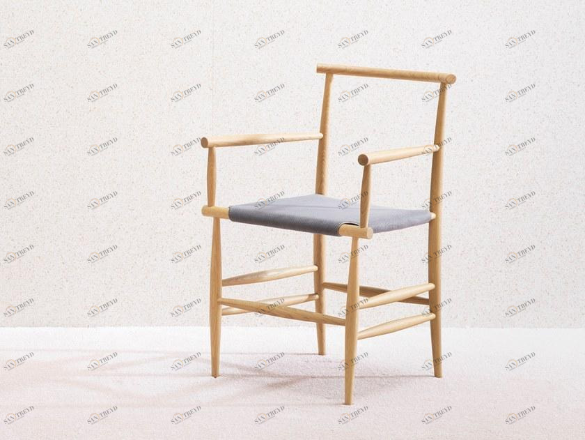 Miniforms Стул из массива дерева с подлокотниками Pelleossa sun-id-1419733