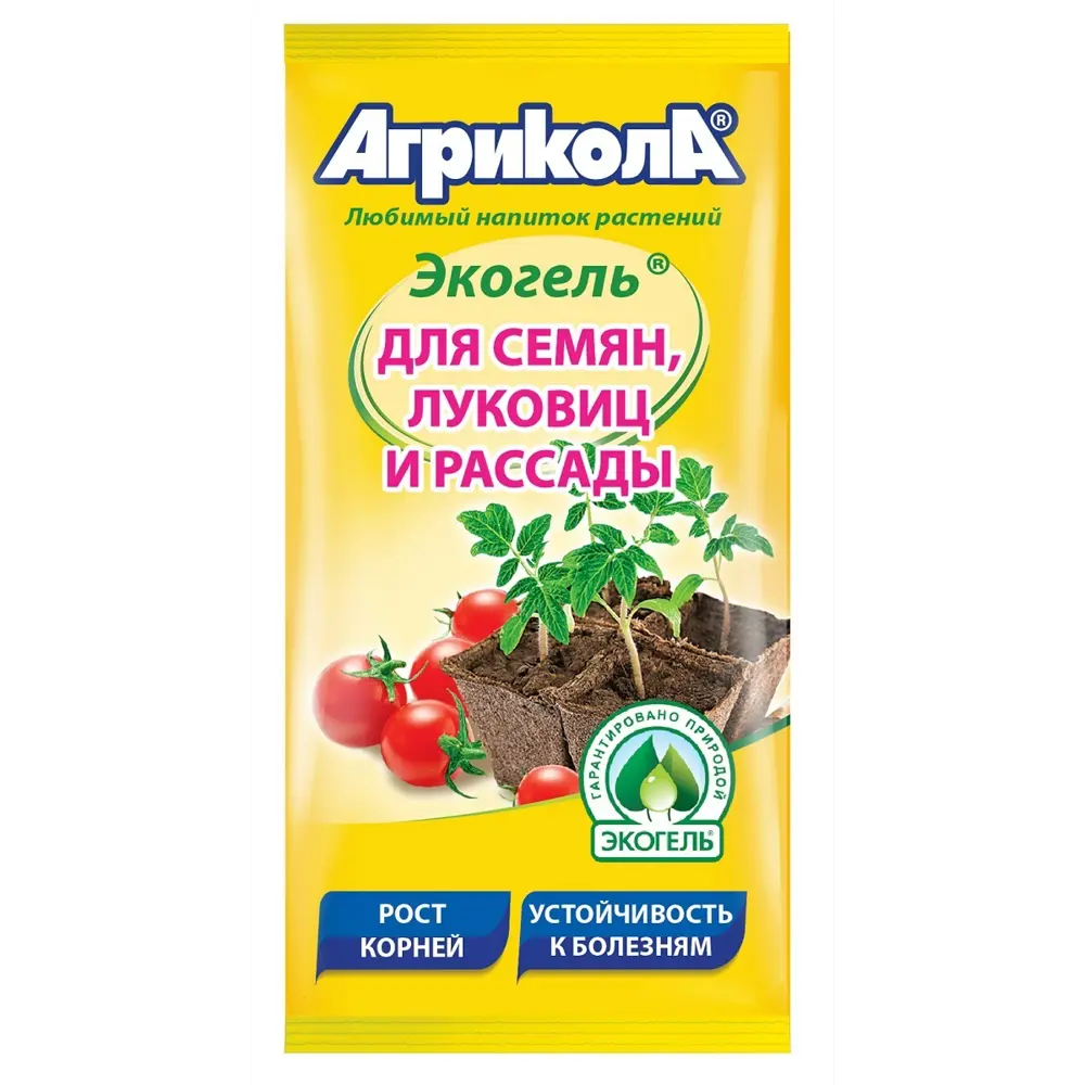 Средство для защиты садовых растений от болезней Агрикола «Экогель» для семян луковиц и рассады 20 мл STLM-2107053
